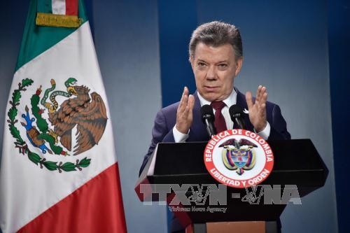 Kolumbiens Präsident Santos will den Opfern des Konflikts Friedensnobelpreis schenken - ảnh 1